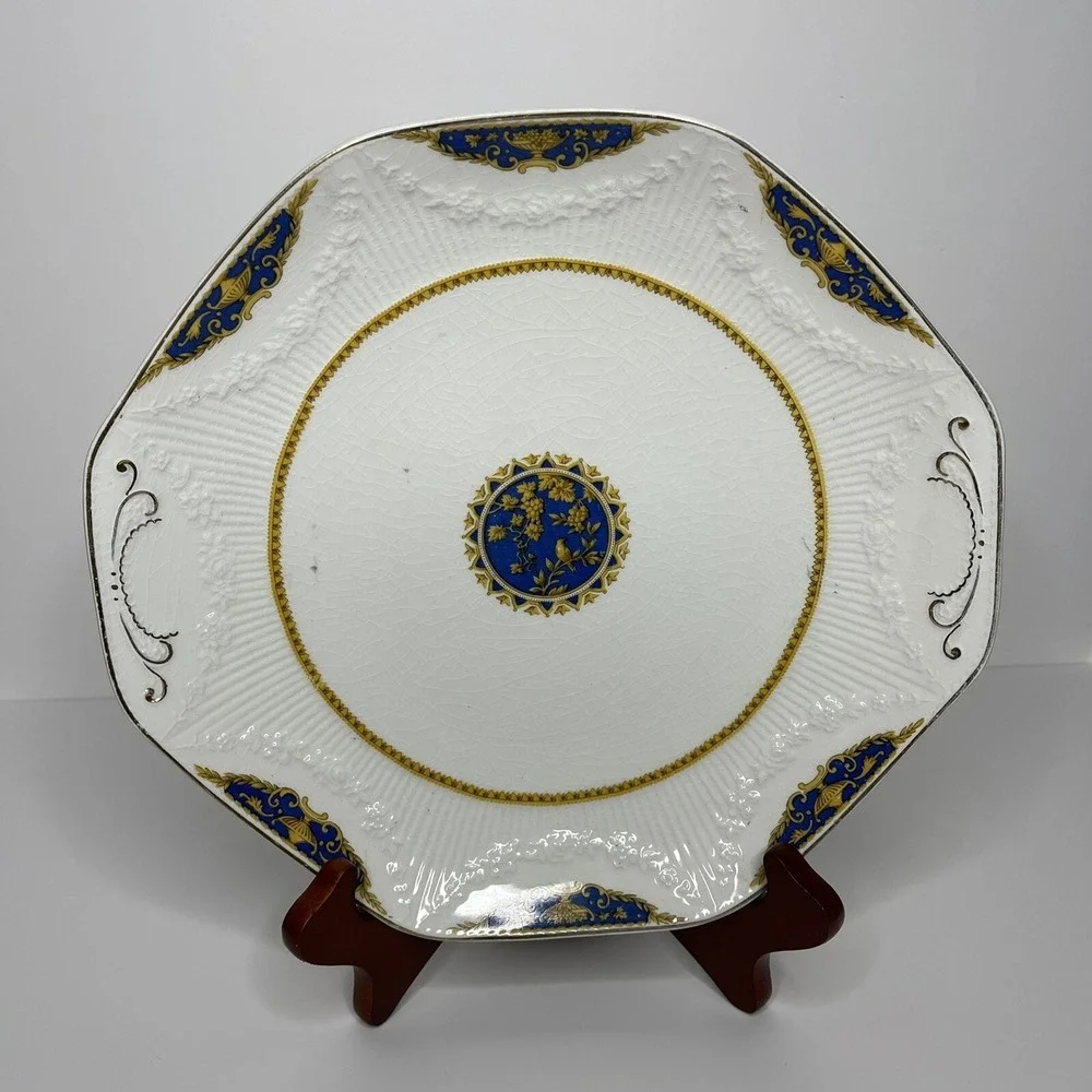 Antique J & G Meakin Dinner Plate Platter‎ England 391413 Crazing